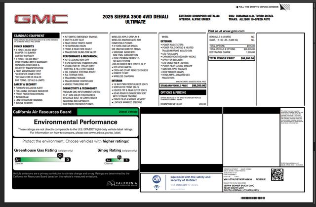 2025 GMC Sierra 3500HD Denali Ultimate BDS LIFT 22" Fuel 37" TOYO M/T Tx | Dallas, TX | East Dallas Diesel 2025 GMC Sierra 3500HD Denali Ultimate BDS LIFT 22" Fuel 37" TOYO M/T Tx | Dallas, TX | East Dallas Diesel