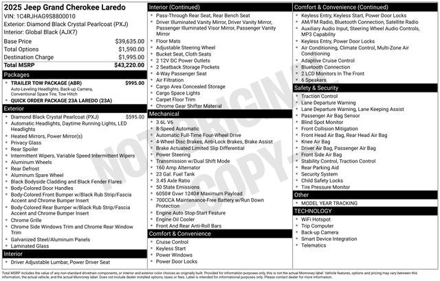2025 Jeep Grand Cherokee Laredo