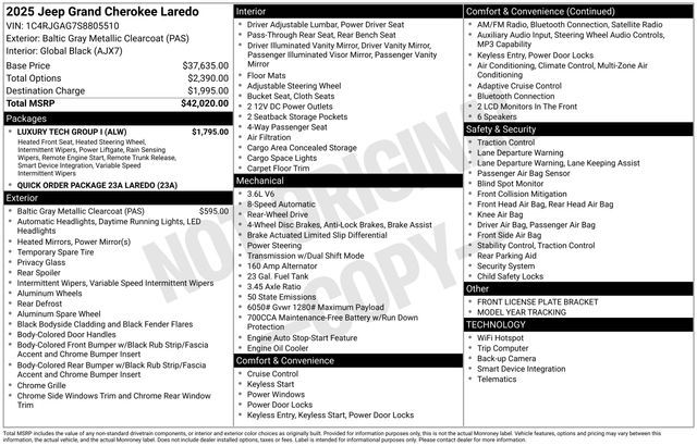 2025 Jeep Grand Cherokee Laredo