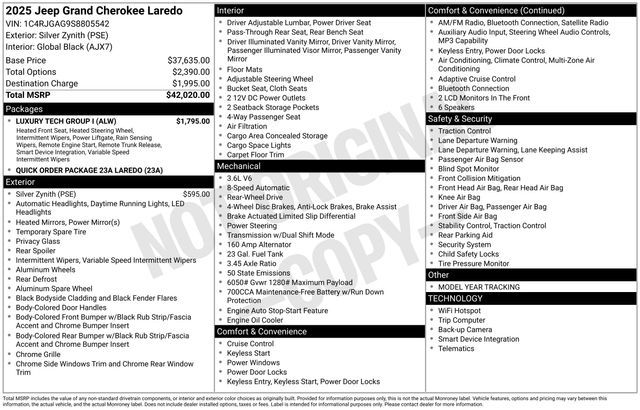 2025 Jeep Grand Cherokee Laredo