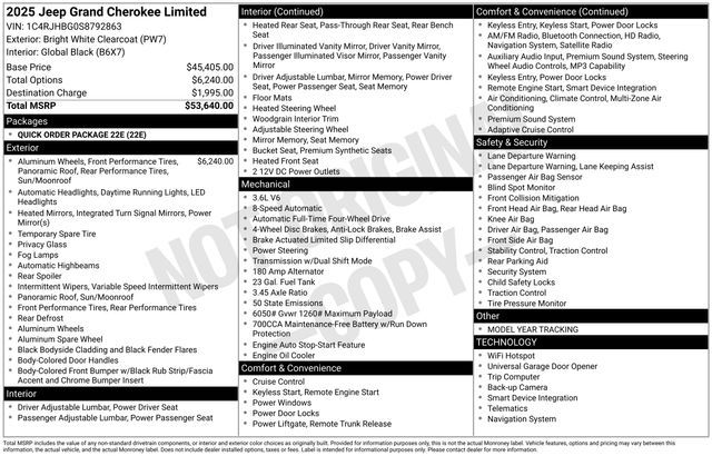 2025 Jeep Grand Cherokee Limited