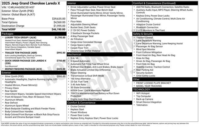 2025 Jeep Grand Cherokee Laredo X