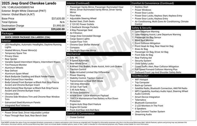 2025 Jeep Grand Cherokee Laredo