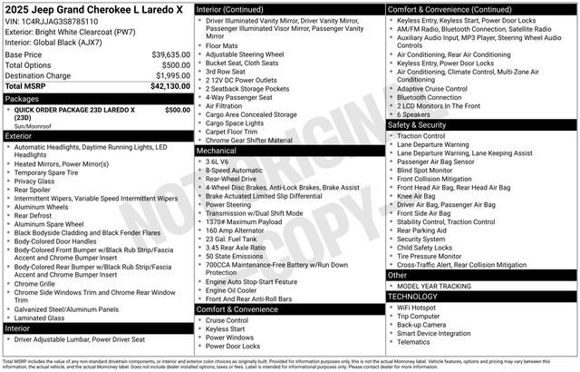 2025 Jeep Grand Cherokee L Laredo