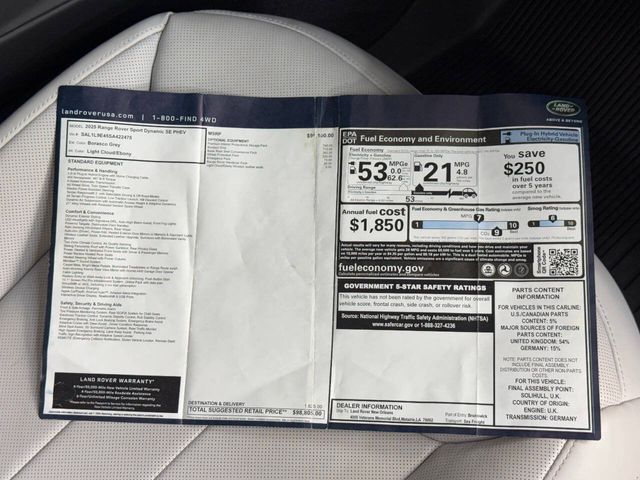 2025 Land Rover Range Rover Sport P460e Dynamic SE | Houston, TX | Houston Auto Credit