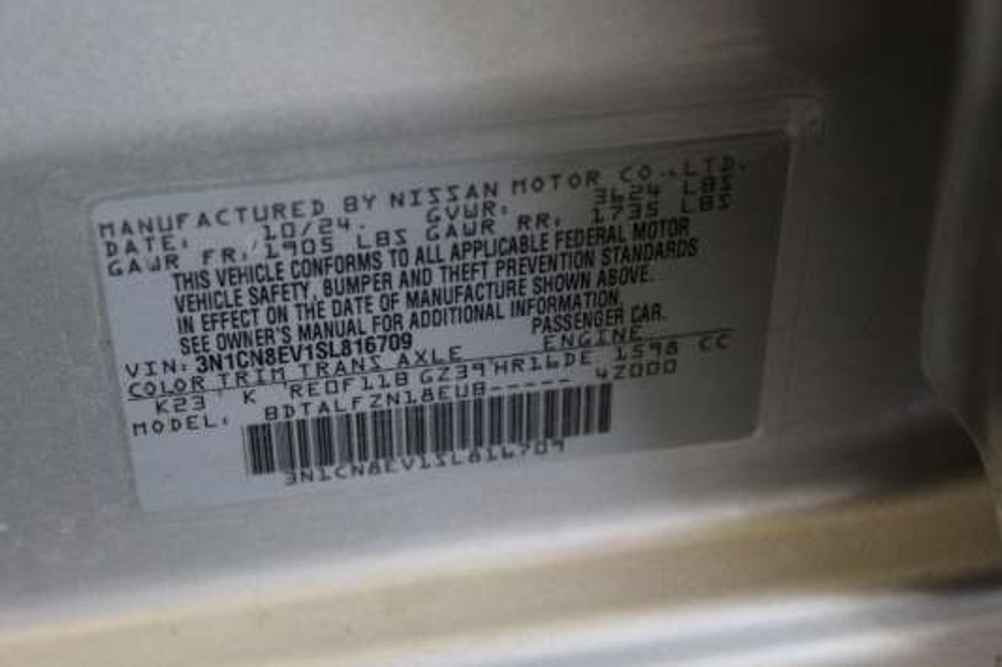 2025 Nissan Versa SV SILVER at Mossy Motors
