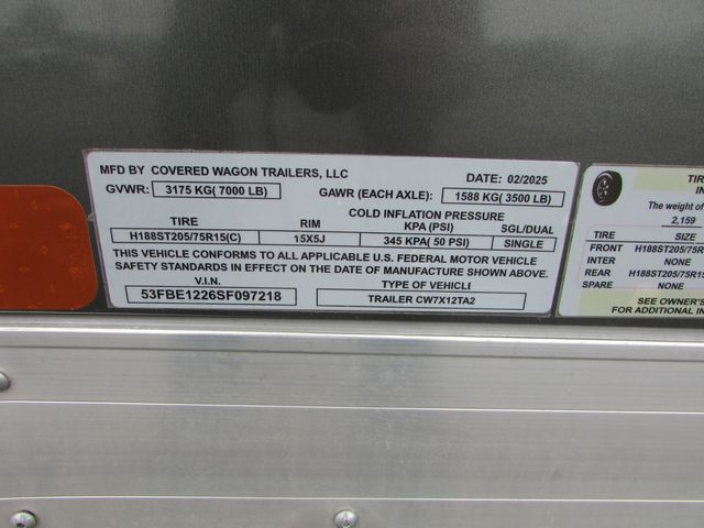 2025 Tandem Axle Enclosed 12' Trailer  | St Cloud MN | NorthStar Truck Sales