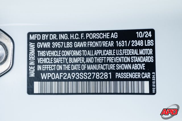 2025 Porsche 911 GT3 RS