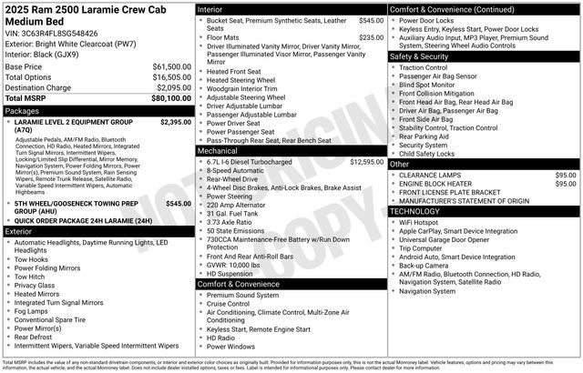 2025 Ram 2500 Laramie