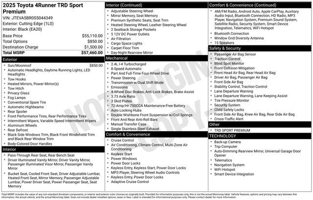 2025 Toyota 4Runner TRD Sport Premium