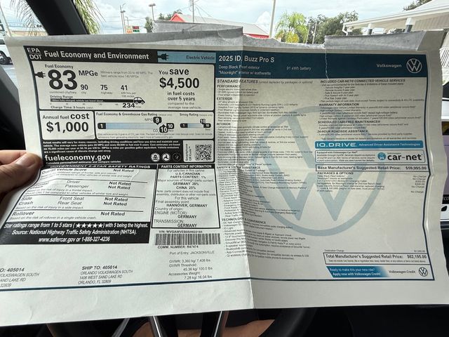 2025 Volkswagen ID. Buzz ID BUZZ LOADED CARFAX CERT 1 OWNER BLACK PEARL | Plant City, FL | psv5 DEMO - Bayshore Automotive 2025 Volkswagen ID. Buzz ID BUZZ LOADED CARFAX CERT 1 OWNER BLACK PEARL | Plant City, FL | psv5 DEMO - Bayshore Automotive