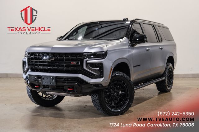 2026 Chevrolet Suburban Z71 4WD FABTECH LIFT,VOSSEN,DURAMAX,FULL MATTE PPF | Carrollton, TX | Texas Vehicle Exchange