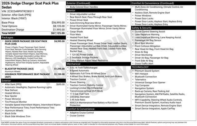 2026 Dodge Charger R/T Scat Pack