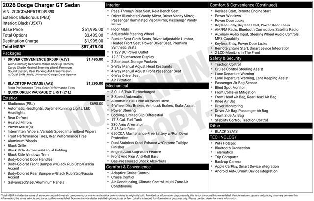 2026 Dodge Charger R/T