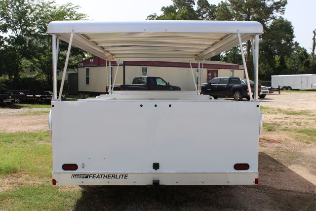 2026 Featherlite 3115 TRAM 28 Passenger 7 Aluminum Benches with Roof | CONROE, TX | SportChassis/ Featherlite Trailers of Texas