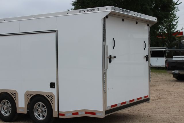 2026 Featherlite 4410 Enclosed Car Trailer 20' Enclosed Car Hauler Prem Escape Door Cabinets | CONROE, TX | SportChassis/ Featherlite Trailers of Texas