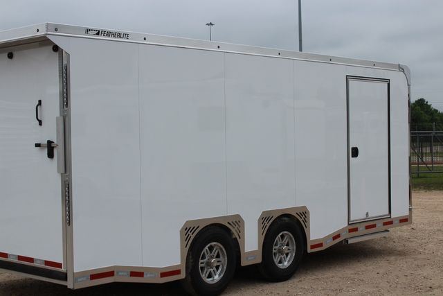 2026 Featherlite 4410 Enclosed Car Trailer 20' Enclosed Car Hauler Prem Escape Door Cabinets | CONROE, TX | SportChassis/ Featherlite Trailers of Texas
