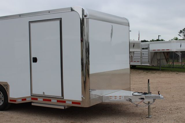 2026 Featherlite 4410 Enclosed Car Trailer 20' Enclosed Car Hauler Prem Escape Door Cabinets | CONROE, TX | SportChassis/ Featherlite Trailers of Texas