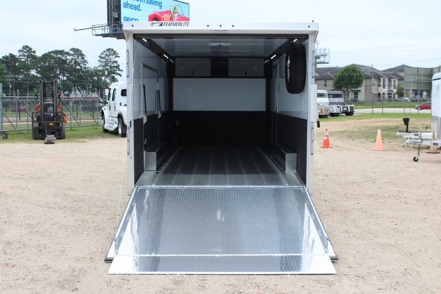2026 Featherlite 4410 Enclosed Car Trailer 20' Enclosed Car Hauler Prem Escape Door Cabinets | CONROE, TX | SportChassis/ Featherlite Trailers of Texas