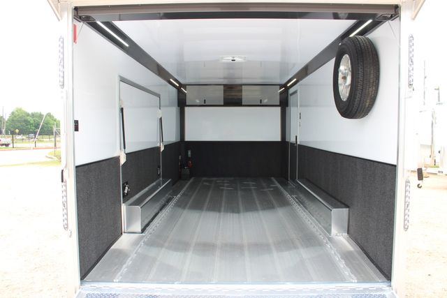 2026 Featherlite 4410 Enclosed Car Trailer 20' Enclosed Car Hauler Prem Escape Door Cabinets | CONROE, TX | SportChassis/ Featherlite Trailers of Texas