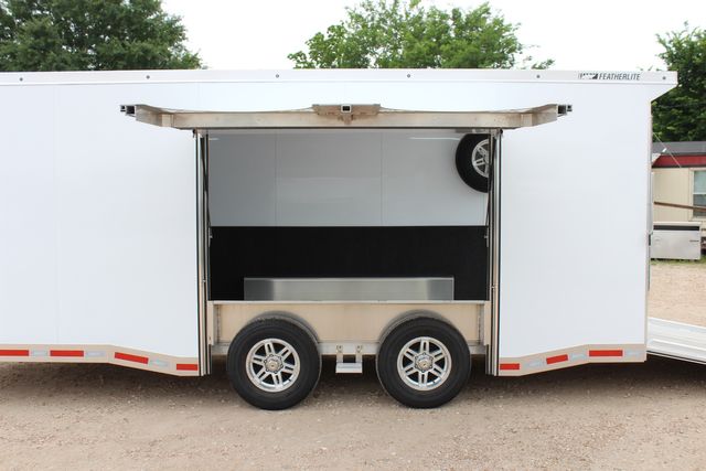 2026 Featherlite 4410 Enclosed Car Trailer 20' Enclosed Car Hauler Prem Escape Door Cabinets | CONROE, TX | SportChassis/ Featherlite Trailers of Texas