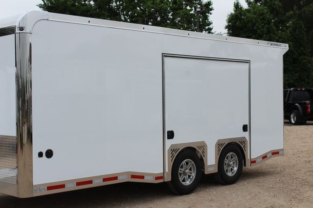 2026 Featherlite 4410 Enclosed Car Trailer 20' Enclosed Car Hauler Prem Escape Door Cabinets | CONROE, TX | SportChassis/ Featherlite Trailers of Texas