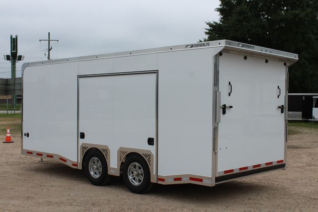 2026 Featherlite 4410 Enclosed Car Trailer 20' Enclosed Car Hauler Prem Escape Door Cabinets | CONROE, TX | SportChassis/ Featherlite Trailers of Texas