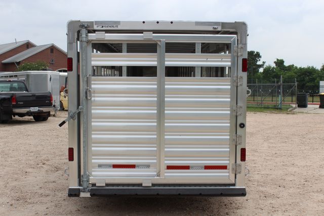 2026 Featherlite 8127 - 24' GN Livestock Trailer All-Aluminum 24' GN Livestock with 2 Cut Gates | CONROE, TX | SportChassis/ Featherlite Trailers of Texas