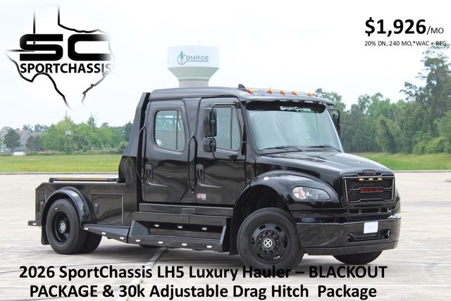 2026 Freightliner M2 106 PLUS SportChassis LH5 Luxury Hauler BLACKOUT 30k Gen-Y | CONROE, TX | SportChassis/ Featherlite Trailers of Texas