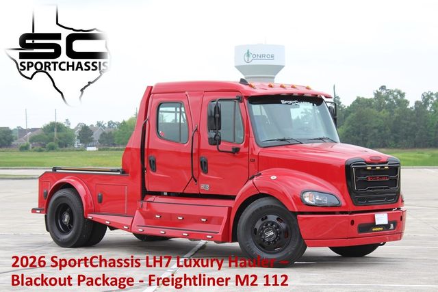 2026 Freightliner M2+112 SportChassis LH7 DD13 505hp Blackout Package | CONROE, TX | SportChassis/ Featherlite Trailers of Texas