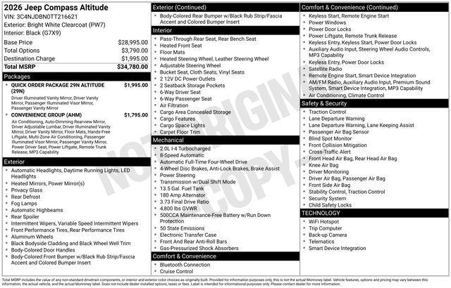 2026 Jeep Compass Latitude
