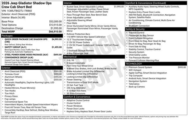 2026 Jeep Gladiator Rubicon