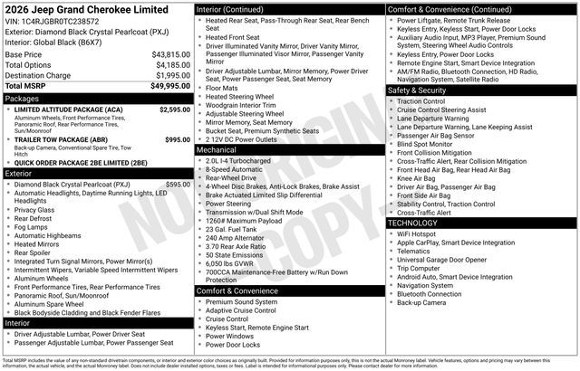 2026 Jeep Grand Cherokee Limited
