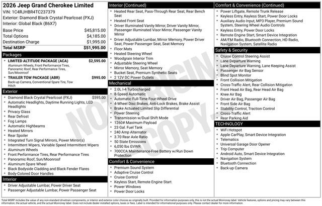 2026 Jeep Grand Cherokee Limited