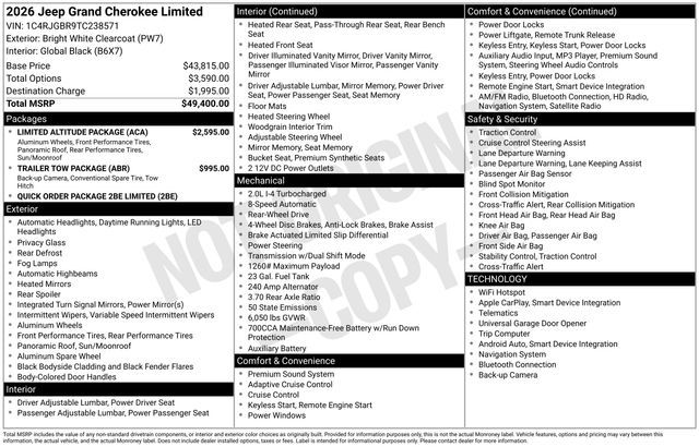 2026 Jeep Grand Cherokee Limited