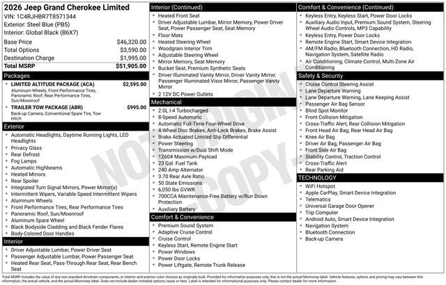 2026 Jeep Grand Cherokee Limited