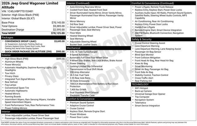 2026 Jeep Grand Wagoneer Limited