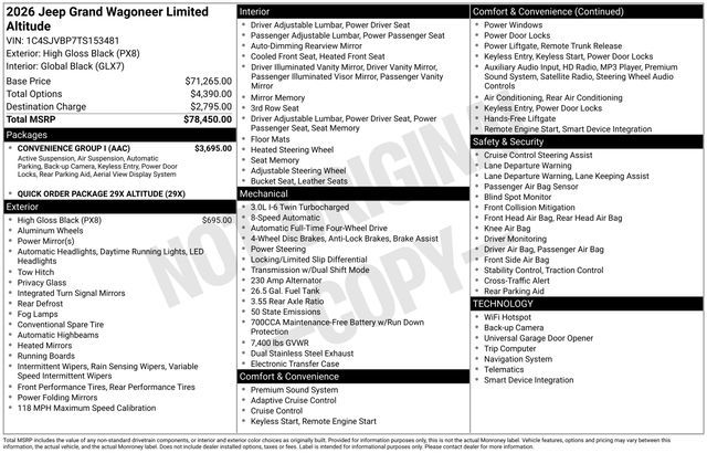 2026 Jeep Grand Wagoneer Limited