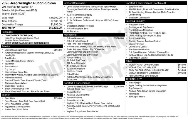 2026 Jeep Wrangler Rubicon