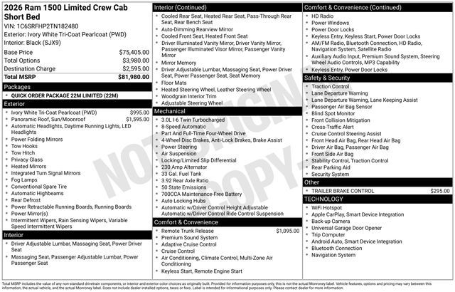 2026 Ram 1500 Limited