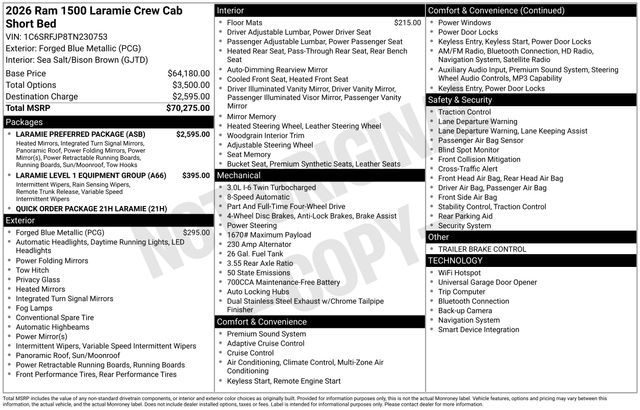 2026 Ram 1500 Laramie