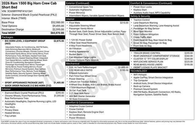 2026 Ram 1500 Big Horn/Lone Star