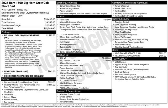 2026 Ram 1500 Big Horn/Lone Star