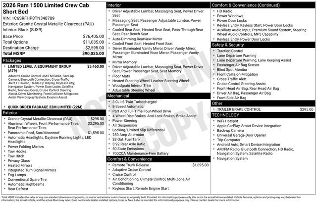 2026 Ram 1500 Limited