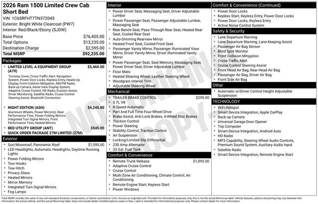 2026 Ram 1500 Limited