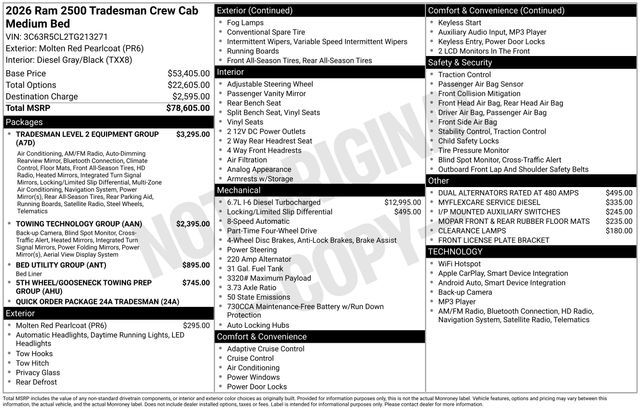 2026 Ram 2500 Tradesman