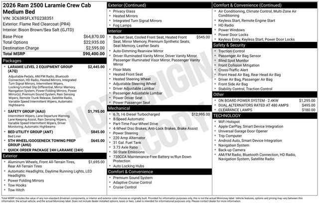 2026 Ram 2500 Laramie