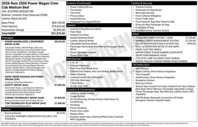 2026 Ram 2500 Power Wagon
