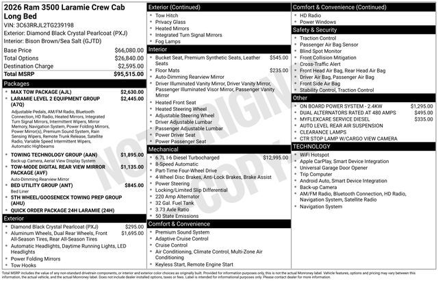 2026 Ram 3500 Laramie