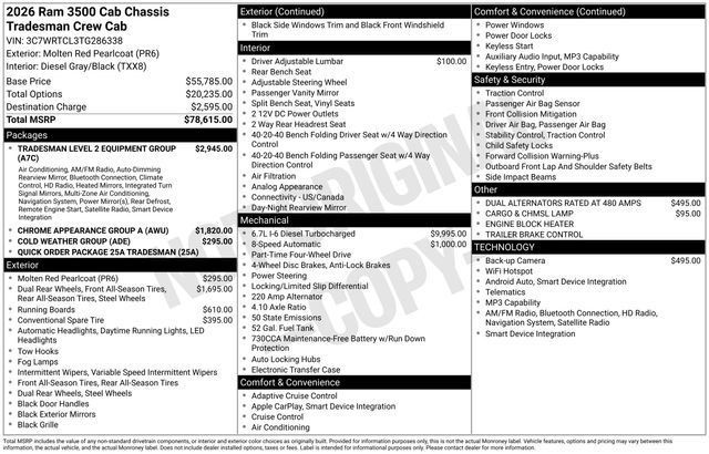 2026 Ram 3500 Tradesman